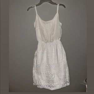 Lightly Worn Cream Lace Dress Size XS Maurices